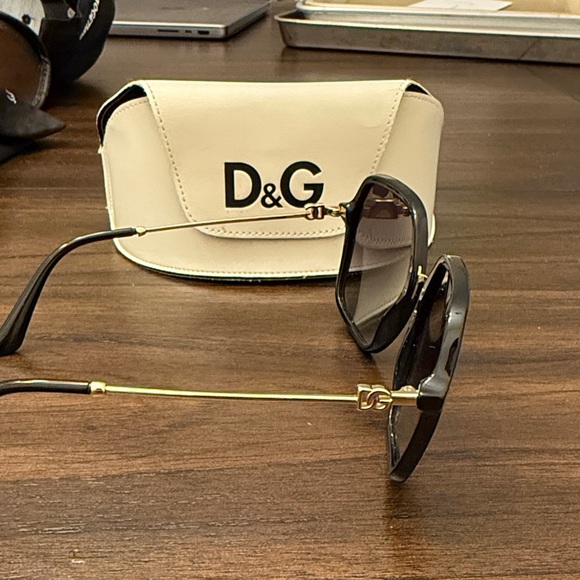 D&G Black and Gold Sunglasses